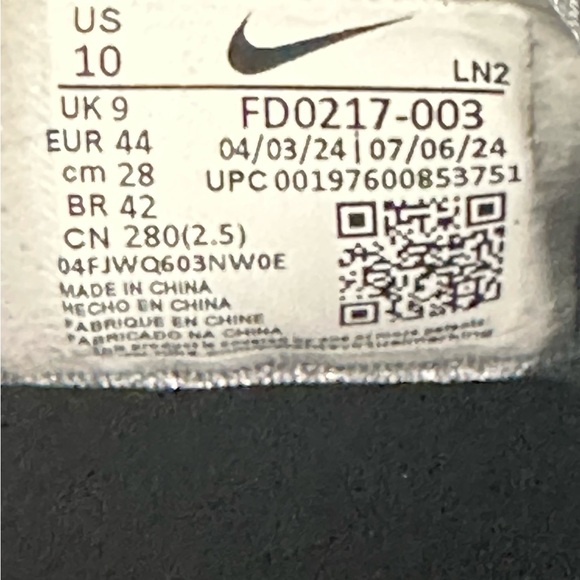 Men’s - Nike Air Zoom Infinity Tour 2 Black Gold Golf FD0217-003 New - Picture 14 of 16